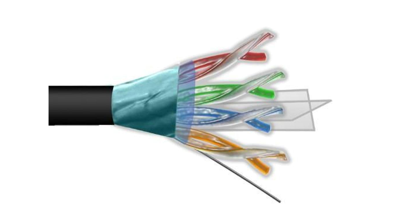 Przewód FTP6 drut Cu +żel 305m MAXCABLE