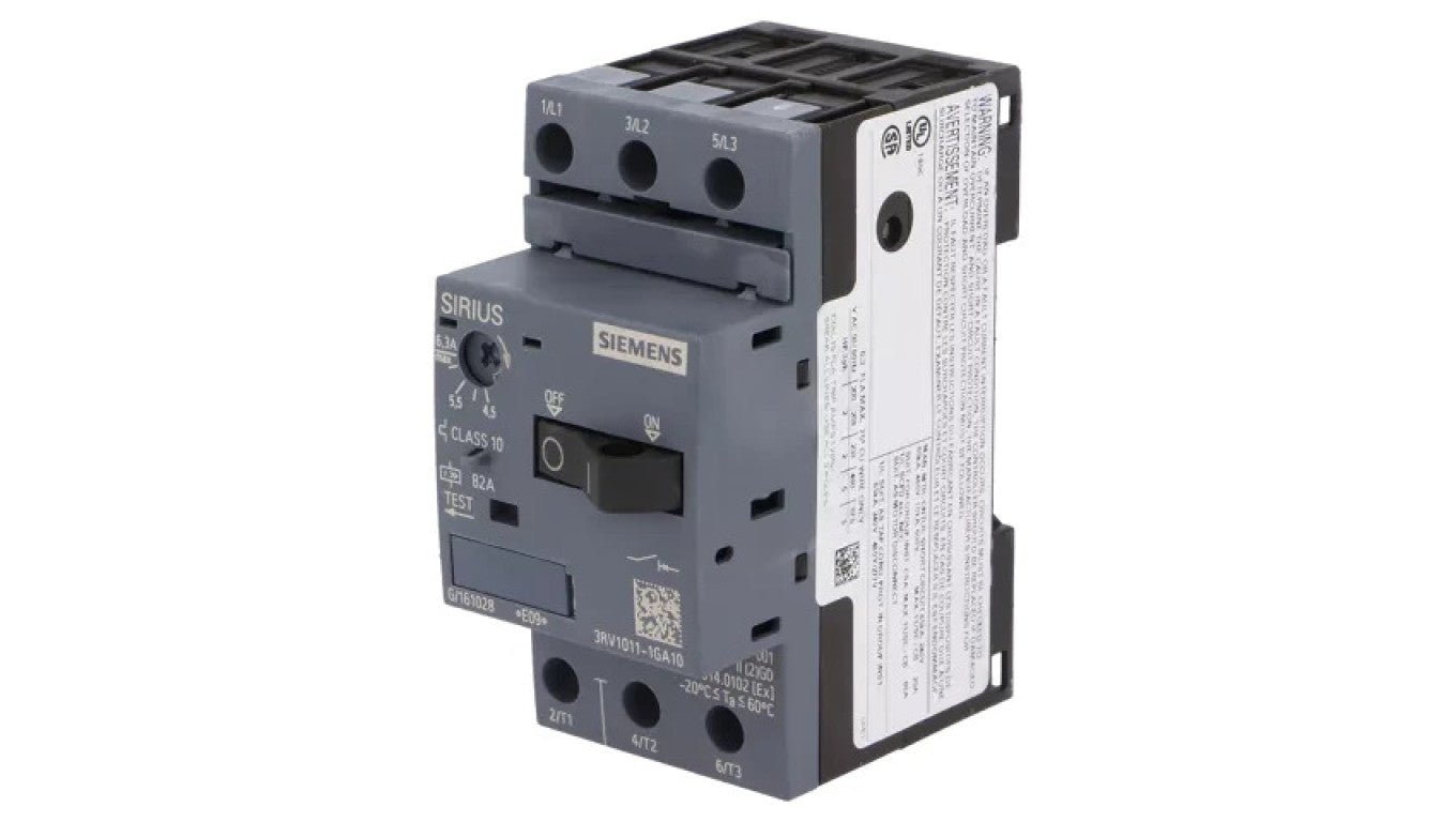 Wyłącznik silnikowy 2,2kW 220÷690VAC na szynę DIN 3RV1011-1GA10