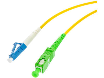 PATCHCORD ŚWIATŁOWODOWY SM 1M SIMPLEX 9/125, SC/APC-LC/UPC 3.0MM