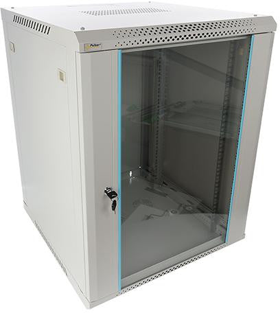 Szafa RACK Pulsar 15U / 19” wisząca do złożenia 600x600 szara