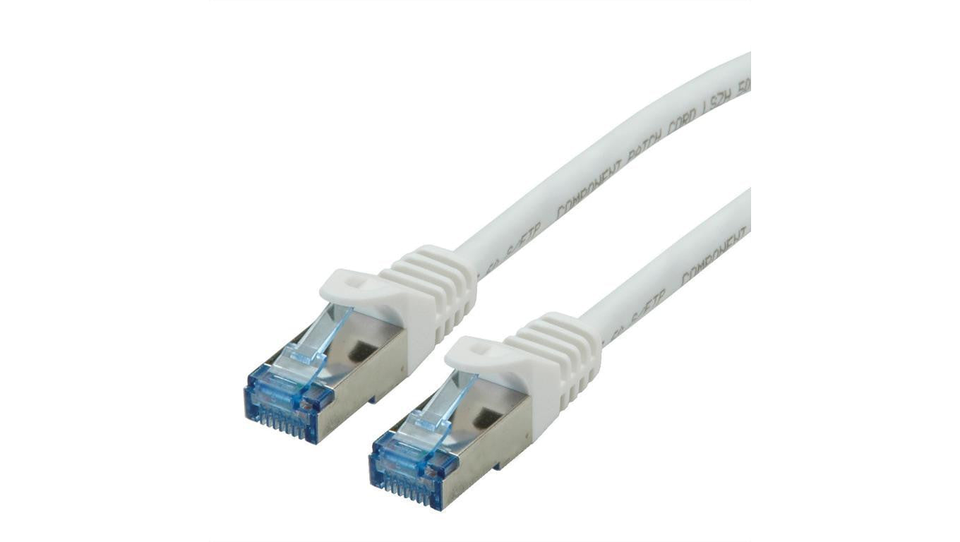 ROLINE Patchkabel Cat.6A S/FTP (PiMF), Component Level, LSOH, wit, 3 m