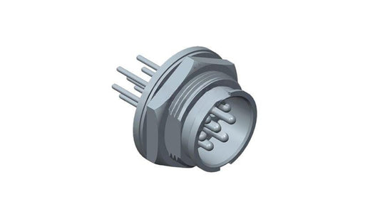Złącze okrągłe, męskie, PIN: 18, wtyk, proste, na panel, 250 V, 5 A DD-18PMMP-LC7001