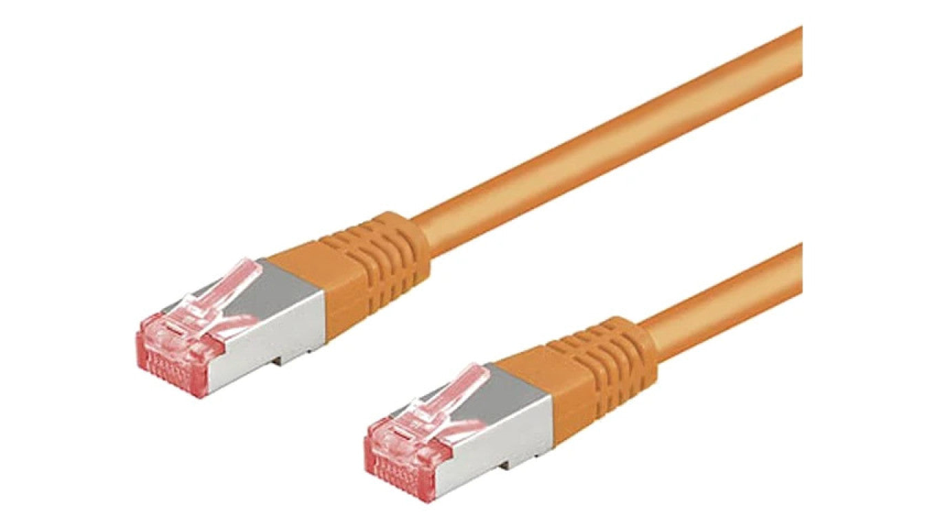 Patch cord S/FTP 6 linka Cu LSZH pomarańczowy 7,5m 28AWG 93477