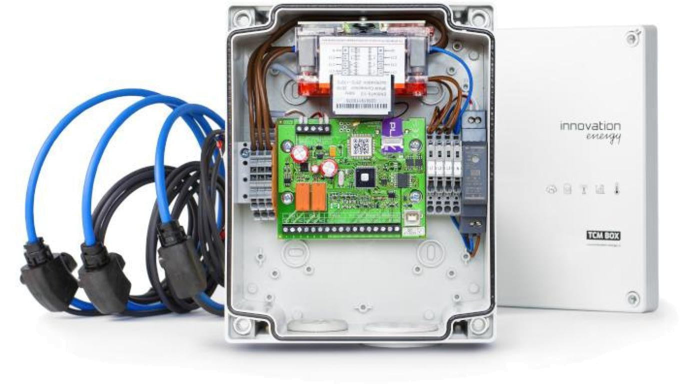 Monitor energii elektrycznej TCM BOX 1P RC z kartą SIM i Cewkami Rogowskiego 3000-150