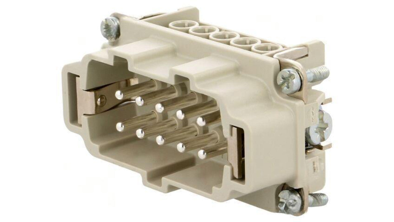 Złącze HDC wkładka stykowa męskie 16A 500V -PIN 10 10+PE C14610A0100021