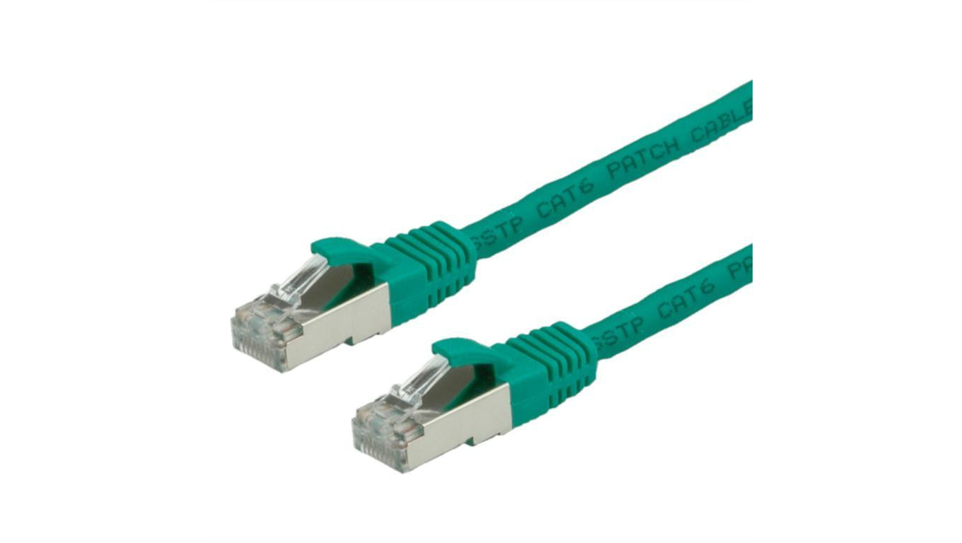 VALUE Kabel krosowy kat. 6 (klasa E) S/FTP (PiMF), LS0H, zielony, 2 m