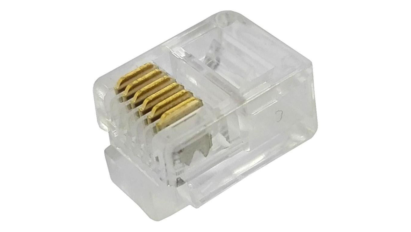 Wtyk telefoniczny RJ-12 6p6c /opak = 100szt/