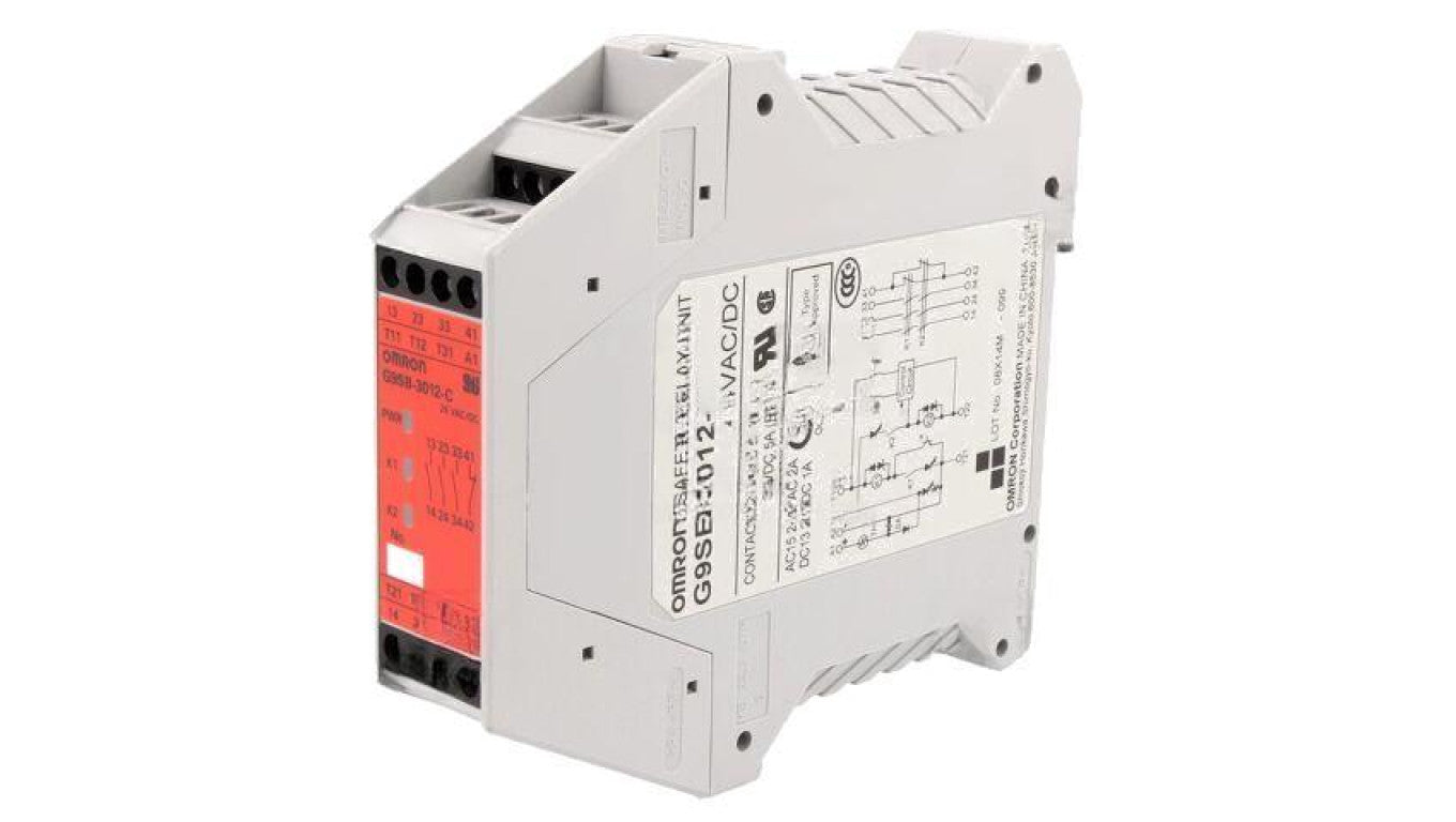 Moduł: przekaźnik bezpieczeństwa 24VAC 24VDC IN: 2 G9SB-3012-C