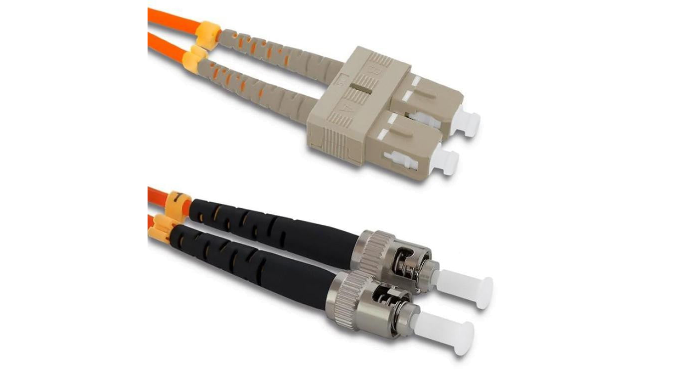 Qoltec Patchcord światłowodowy SC/UPC - ST/UPC Multimode 50/125 OM2 Duplex 2m