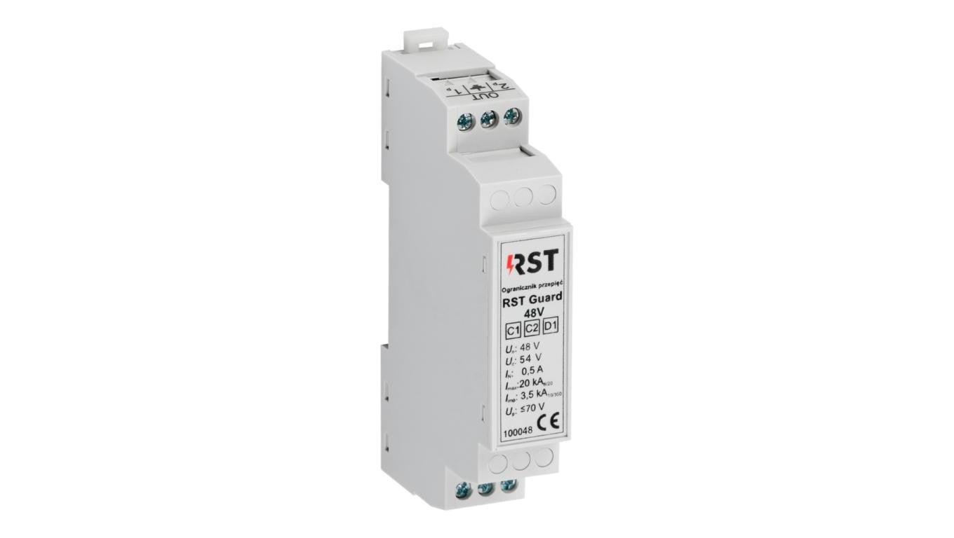 Ogranicznik przepięć do ochrony systemów sterowania i kontrolno-pomiarowych, RST Guard 48V 100 048