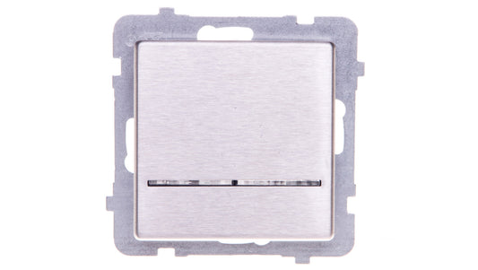 SONATA Łącznik pojedynczy z podświetleniem stal inox ŁP-1RMS/m/37