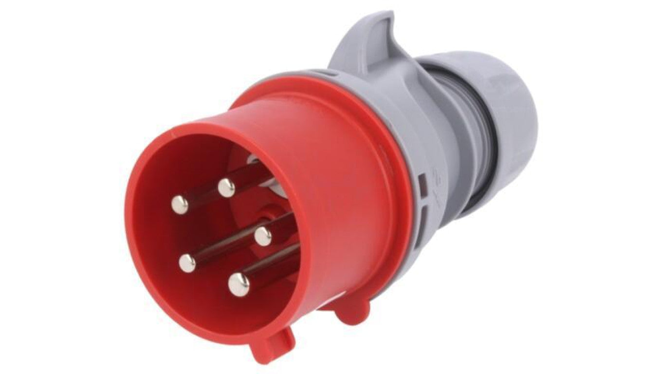 Złącze zasilające 3-fazowe AC, wtyk męski, 32A/400VAC, IP44 7025-6TT