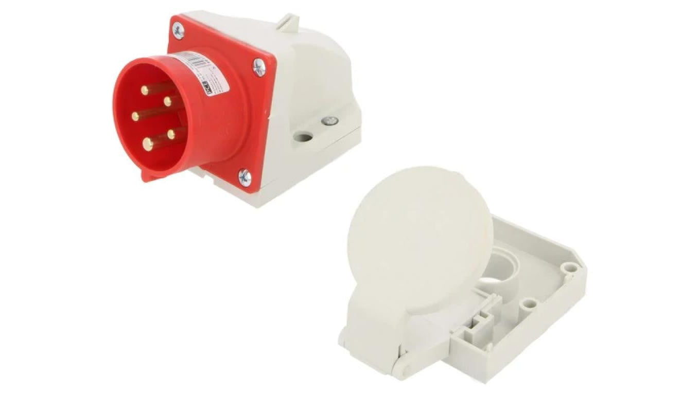 Złącze zasilające AC gniazdo męskie 1A 250VAC IEC 60320 5200 5200.0123.1