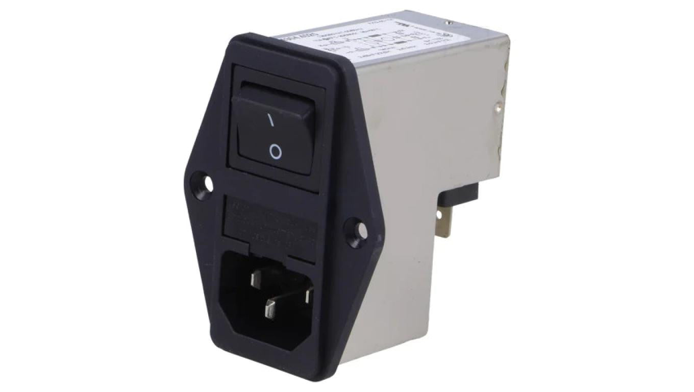 Złącze zasilające AC gniazdo męskie 10A 250VAC IEC 60320 4304.4025