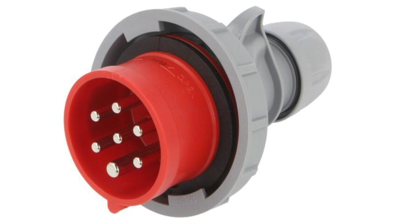 Złącze zasilające 3-fazowe AC, wtyk męski, 16A/400VAC, PIN: 7 0172-6V