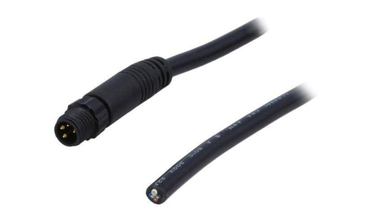 Złącze M8, męskie, PIN:4, wtyk, proste, 30V 8P-04AMMM-SL7A01