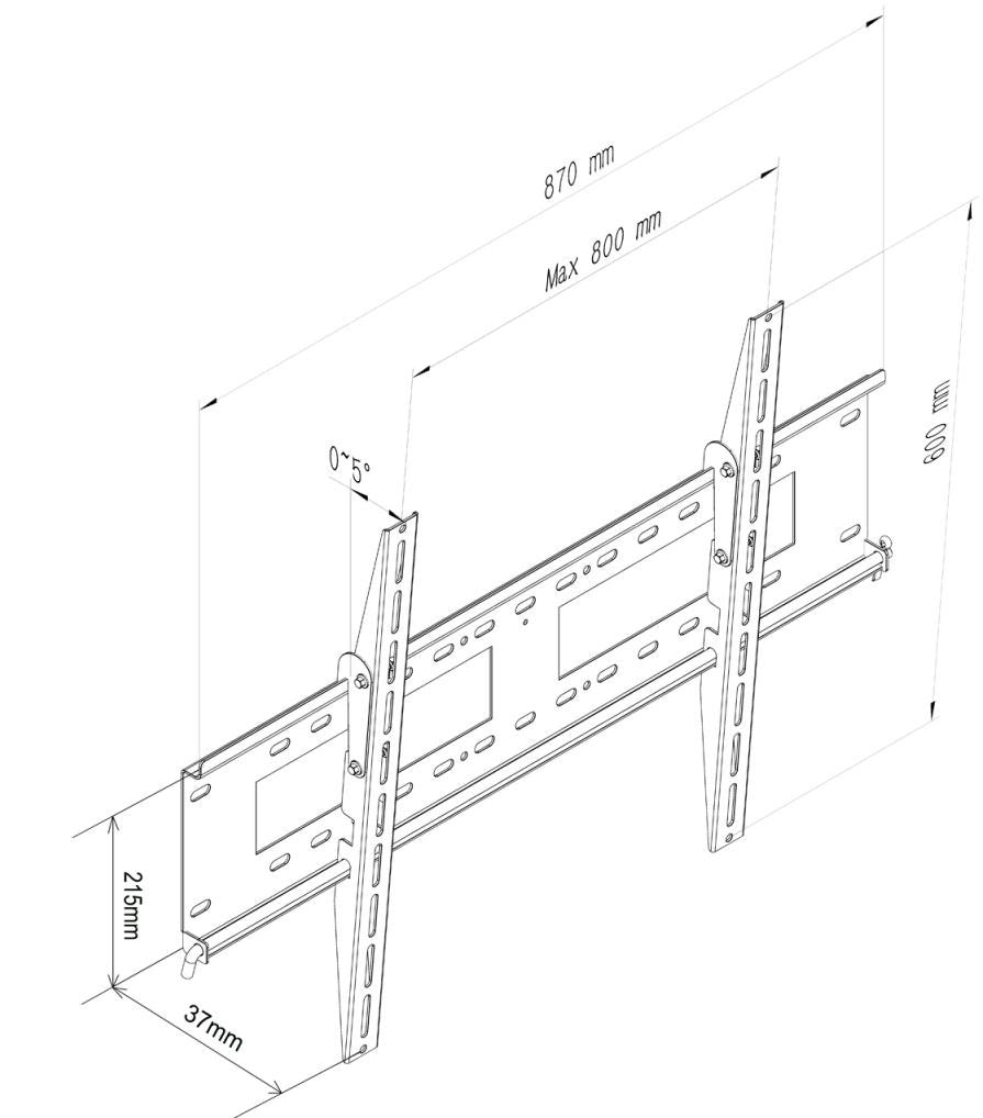 Uchwyt TV ścienny LED/LCD ART 37-100