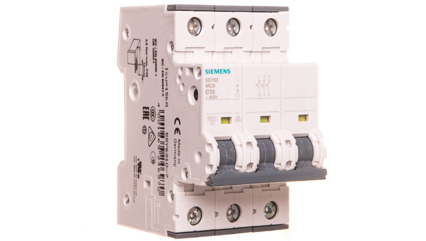 Wyłącznik nadprądowy 3P C 10A 6kA AC SENTRON 5SY6310-7