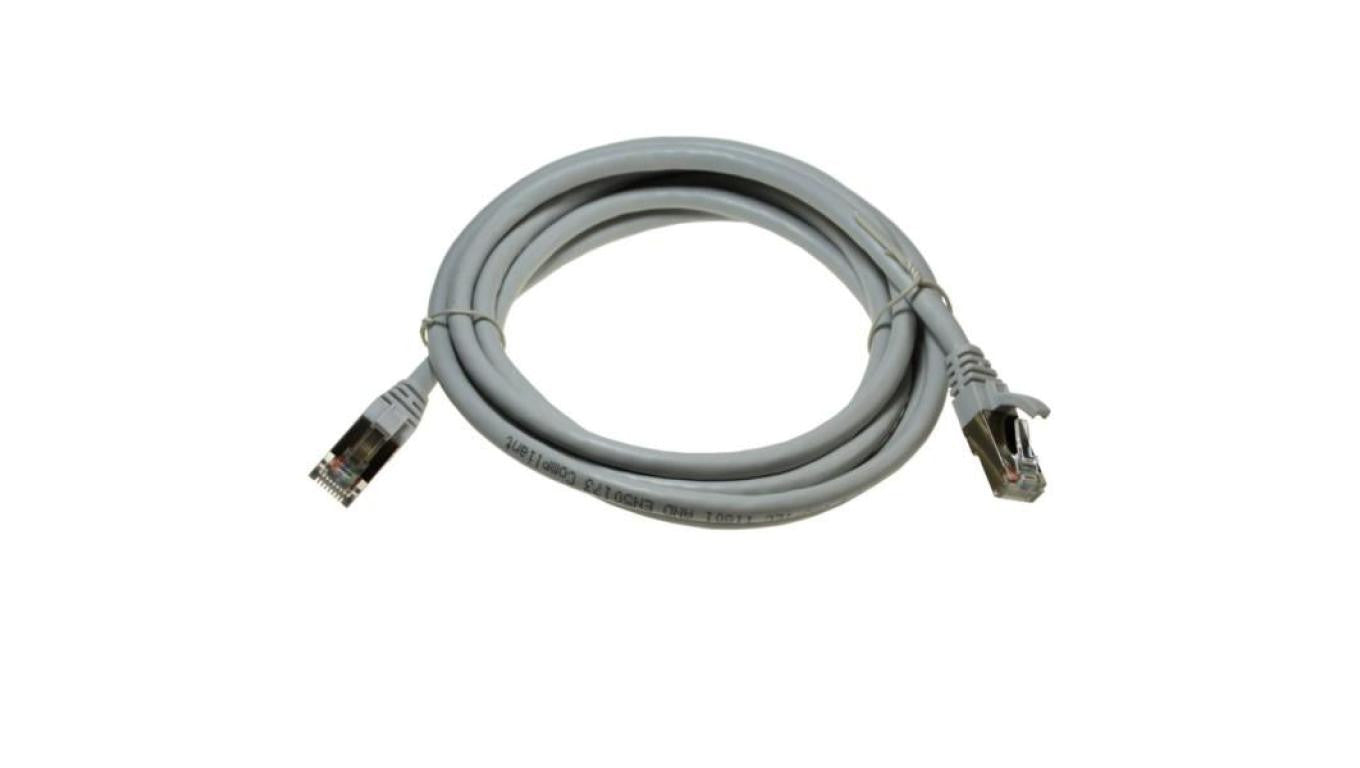 Kabel patchcord SFTP6A linka Cu 2,0m szary