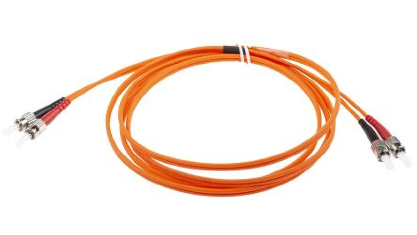 Kabel światłowodowy, średnica: 62.5/125μm, OM1 Wielomodowy, Pomarańczowy, ST / ST