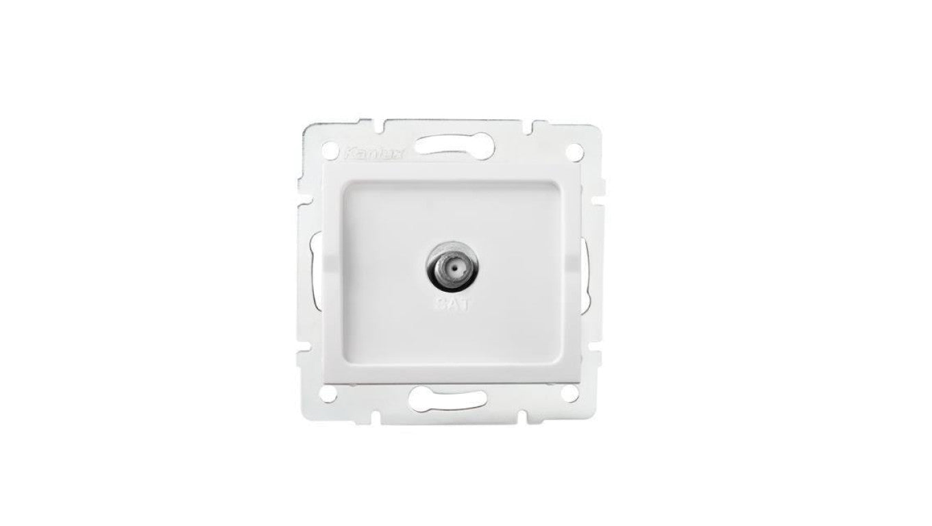 Kanlux Mowion LOGI 02-1301-002 białe Gniazdo antenowe typu F