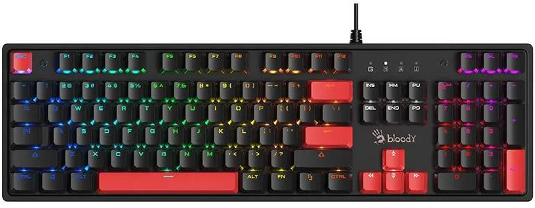 Klawiatura mechaniczna A4TECH BLOODY S520N Fire Black (BLMS RED Plus Switch)