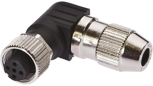 Gniazdo kablowe Ø4-5,1mm, 4A, 32V, -25-85C, M12 żeńskie 4-PIN, IP67 VK003D20