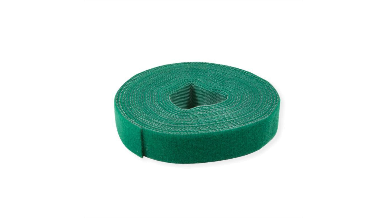 VALUE rzep na rolce, 10 mm, zielony, 25 m