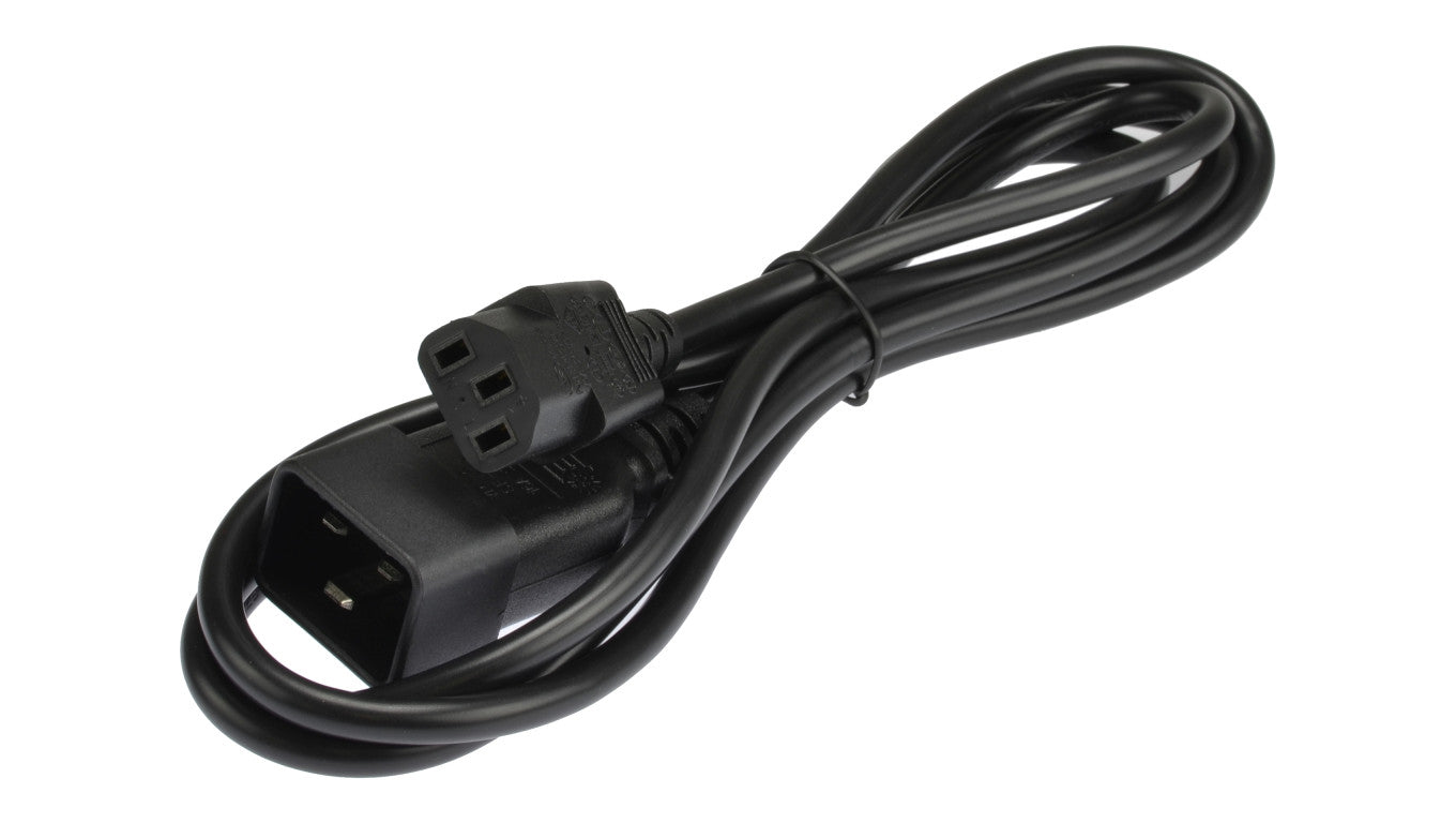 Przedłużacz zasilający 230V IEC320 C20/ C13 2m czarny