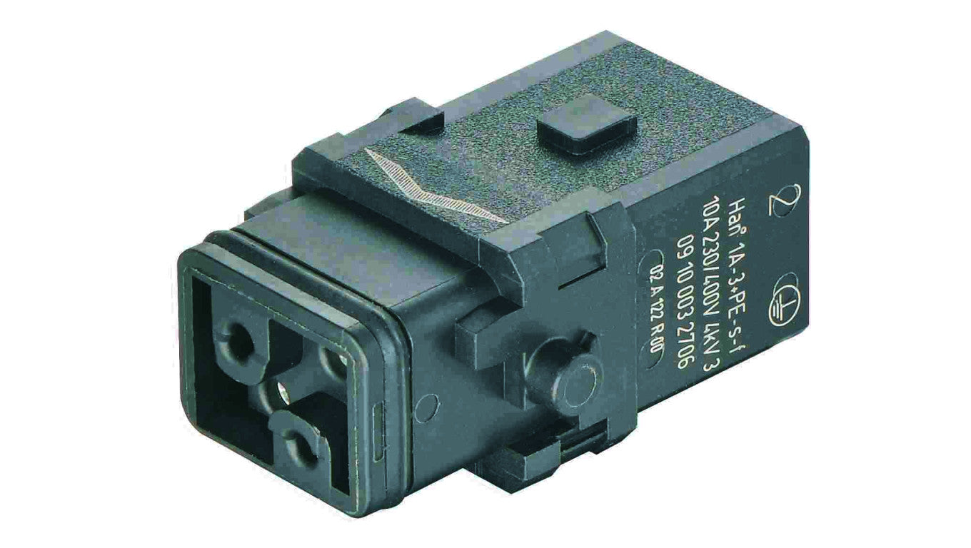Złącze Han 1A prostokątne żeńskie 3-PIN +PE 9100032706