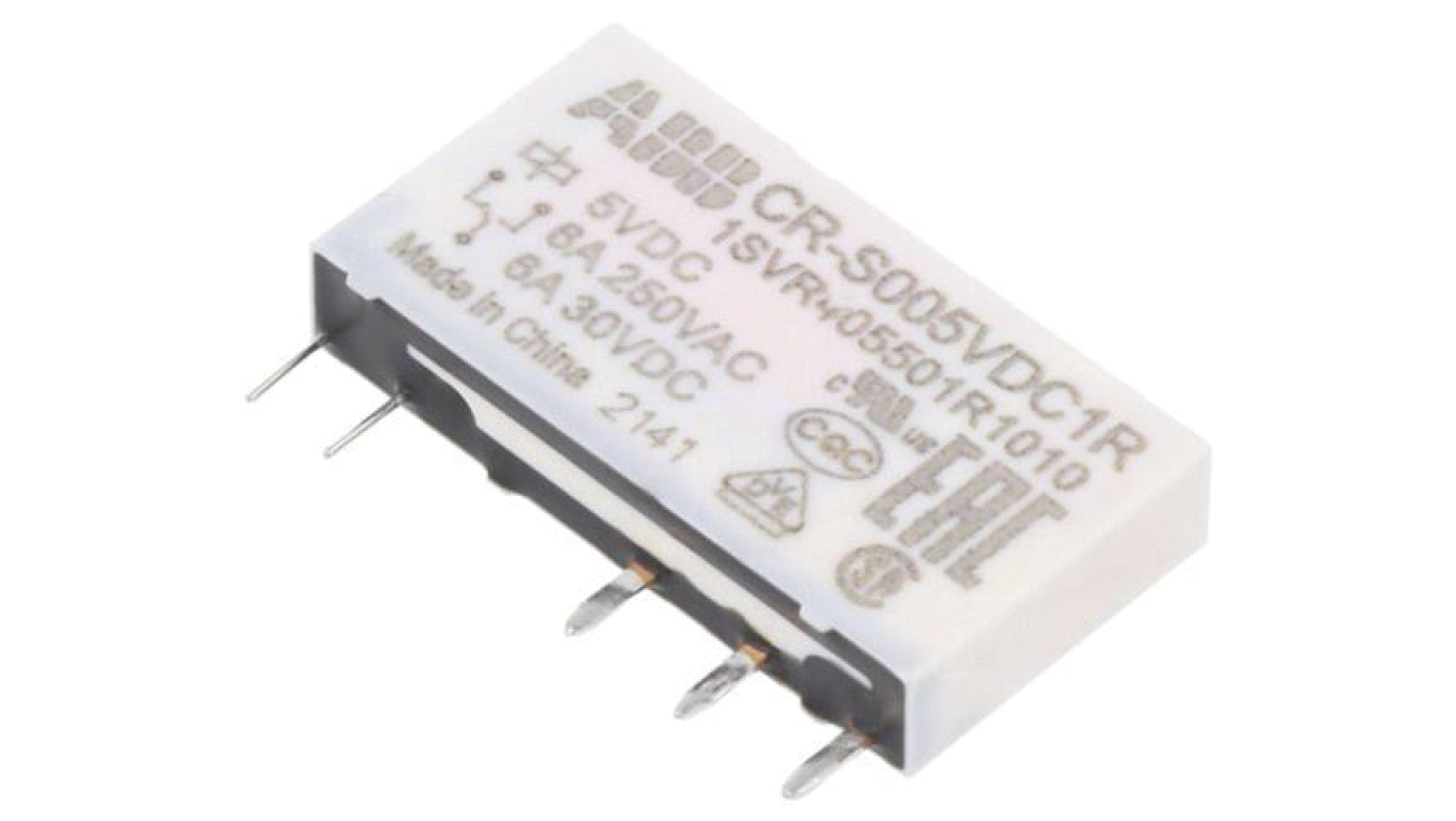Przekaźnik miniaturowy, SPDT, Napięcie Cewki: 5VDC, CR-S, podstawka,THT 1SVR405501R1010