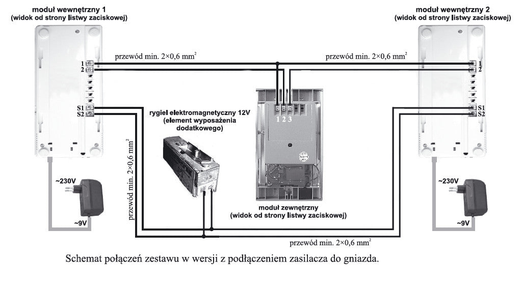 DOMOFON EURA ADP-47A3 (RL-3208AA) 2-RODZ.; 8598