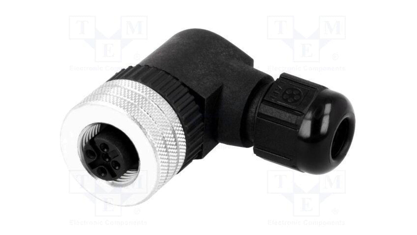 Złącze M12 wtyk PIN 5 żeńskie Micro-Change kątowe 90 IP67 1200710044