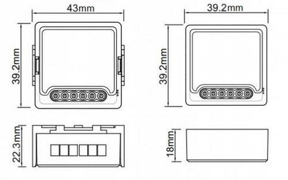 Moduł OXT mini przekaźnik 4 obwody ZigBee TUYA T264