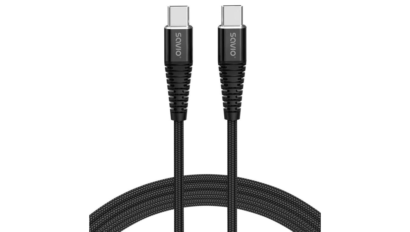 SAVIO KABEL USB TYP C - USB TYP C 5A, 1M CL-159