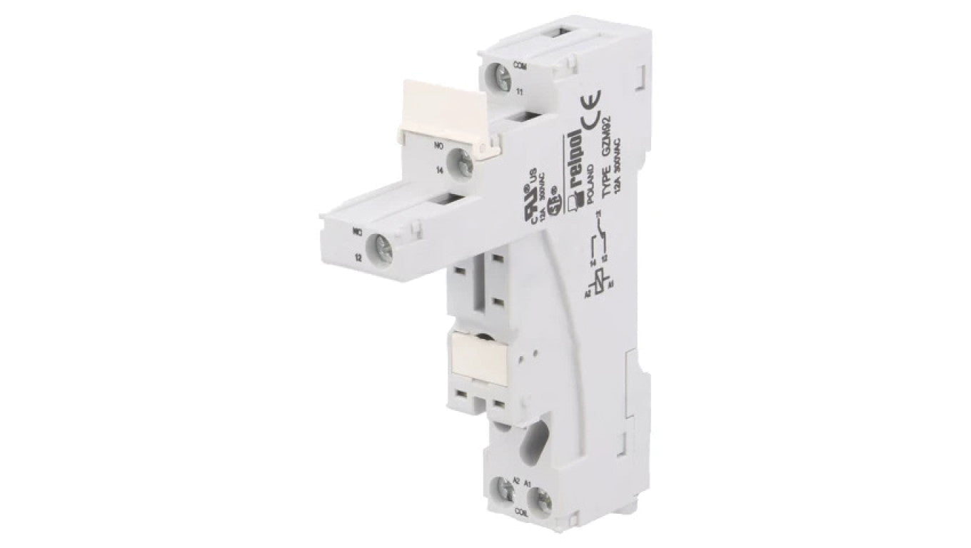 Podstawka PIN: 5 12A 300VAC na panel,na szynę DIN -40...70C GZM92
