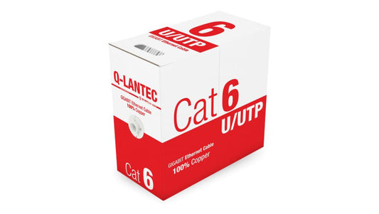 Kabel teleinformatyczny U/UTP kat.6 PVC Eca szary Q-LANTEC /305m/