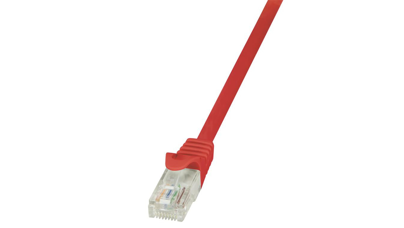 LogiLink Patchcord U/UTP czerwony kat.5e PVC 3,0m.