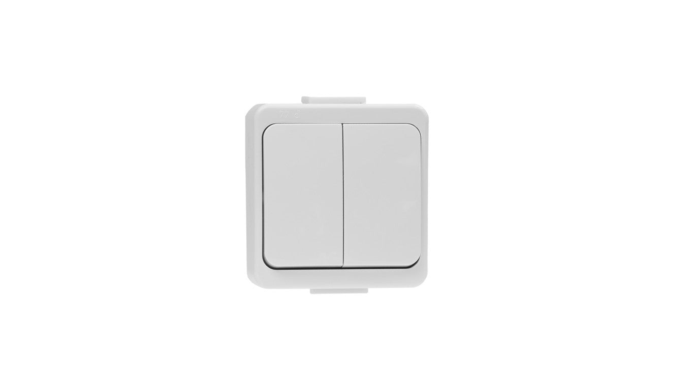 SMART Łącznik podwójny n/t 10A, 250V, świecznikowy IP44 biały 00060278