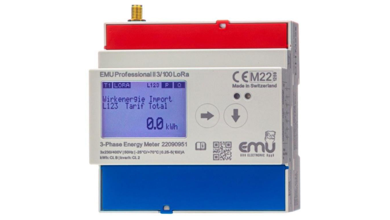3-fazowy licznik energii MID - EMU Professional II 3/100 LoRa zew, antena - P20A000LE