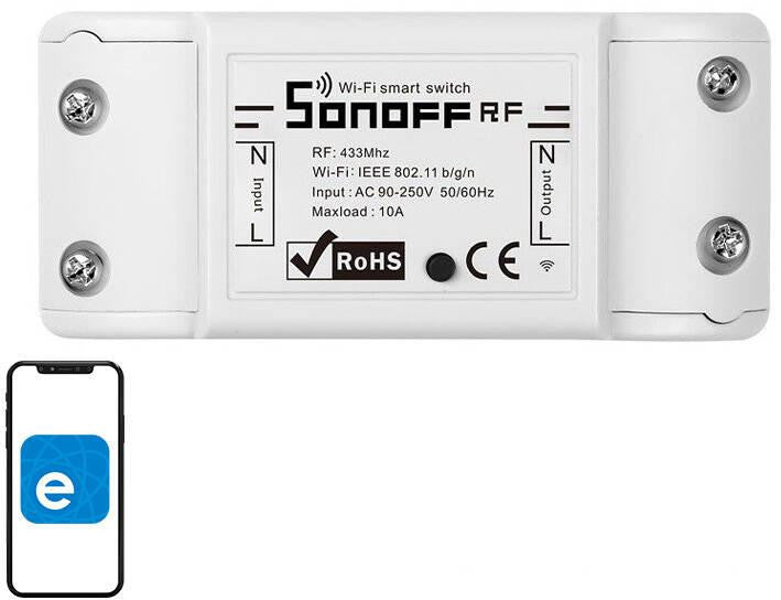 Inteligentny przełącznik WiFi + RF 433 Sonoff RF R2