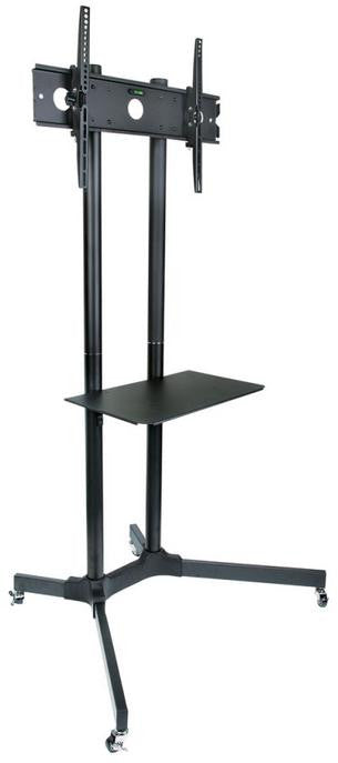 STOLIK/WÓZEK NA KÓŁKACH+UCHWYT DO TV 30-65" 60 KG S-08A ART