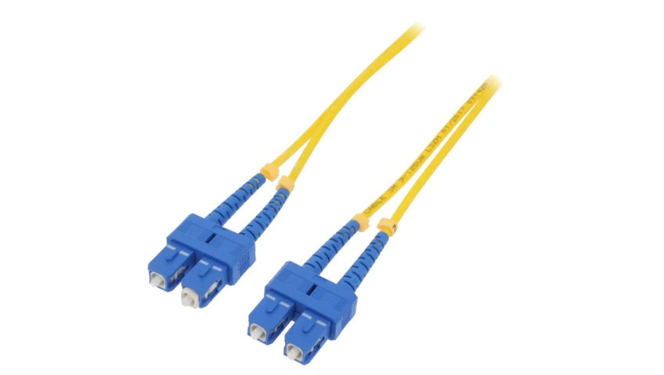 Patch cord światłowodowy SC/UPC,z obu stron 1m LSZH żółty 54000