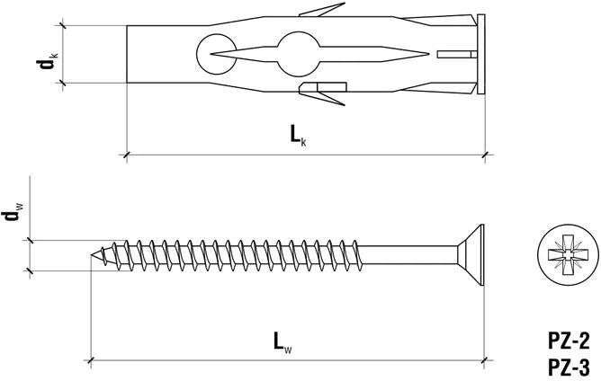 KOŁEK UNIWERSALNY RU-10080 100szt.