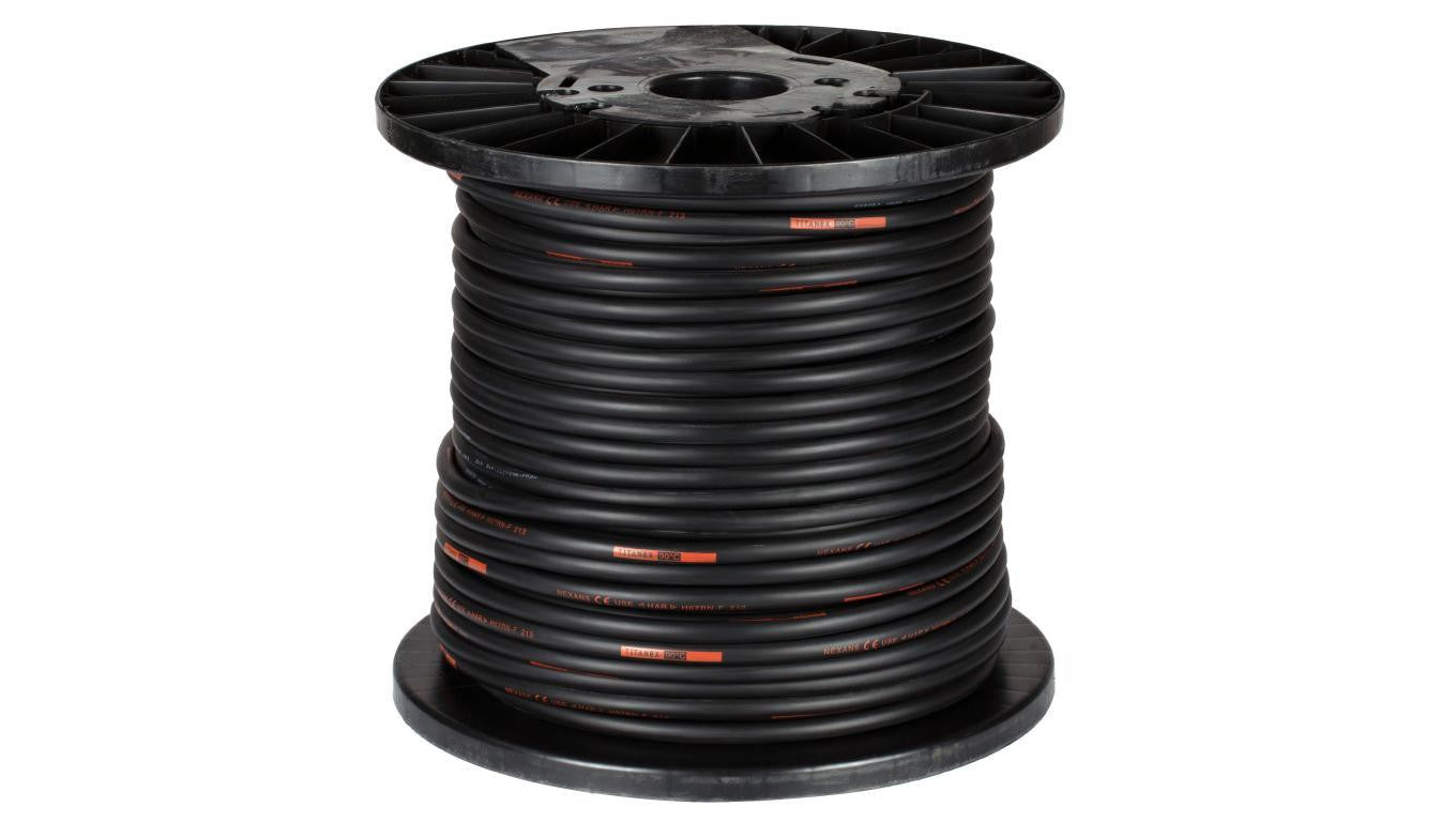 Kabel przemysłowy gumowy TITANEX OnPD / H07RN-F 5x16mm2 czarny 450/750V zewnętrzny olejoodporny linka Helukabel Nexans /100m/
