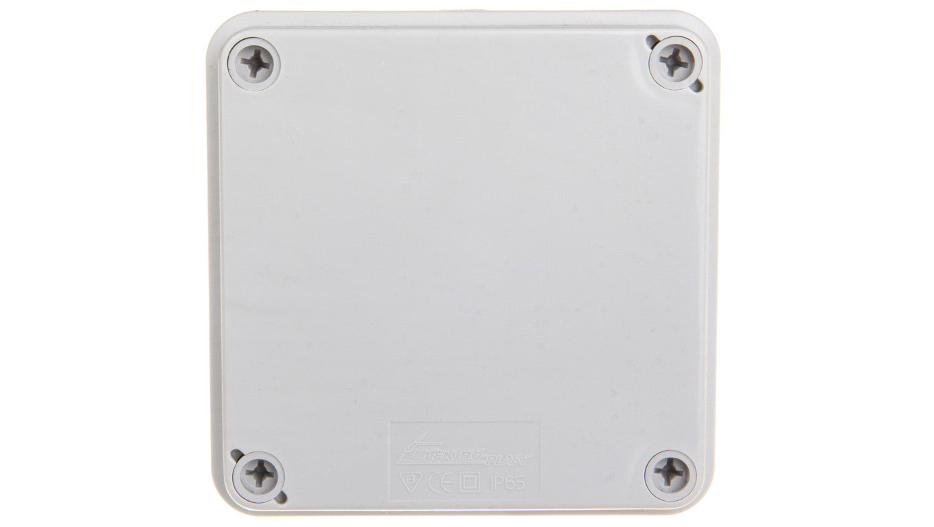Puszka hermetyczna natynkowa 108x108x56mm IP65 szara PH-1A.1 28.11