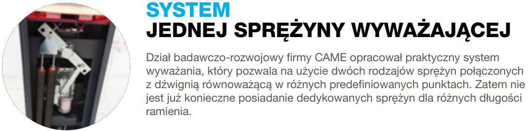 Szlaban CAME GARD GT8 - zestaw do 6 metrów