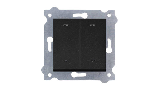 Łącznik roletowy 10A 250V Czarny Metalik 217/14E EXEN
