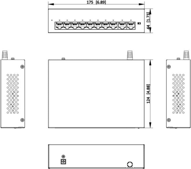Switch Hikvision DS-XS10-P