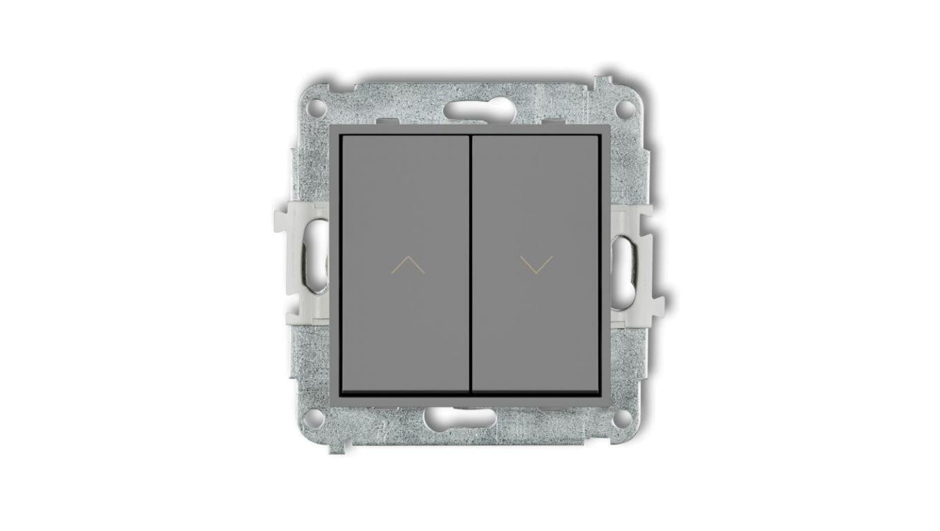 ICON Mechanizm łącznika żaluzjowego z podtrzymaniem szary mat 27IWP-88